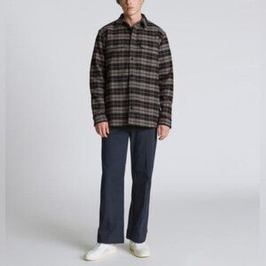 Everlane Mens Overshirt Uniform The Heavyweight Pewter Plaid Button Up Medium